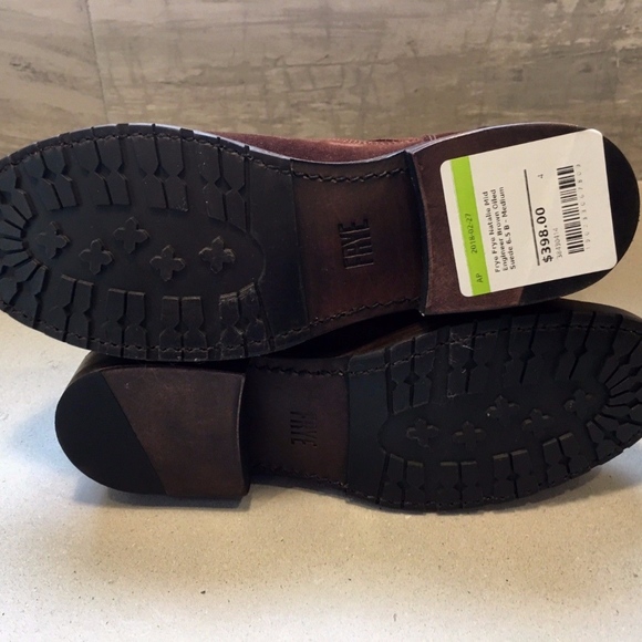 Frye Natalie Mid Engineer Oiled Suede Boot - Picture 5 of 7